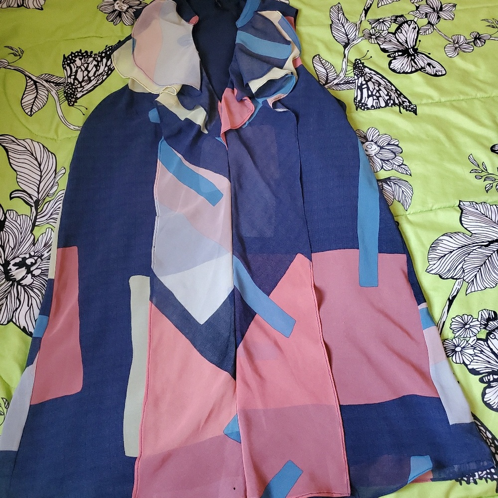 BCBGMaxazria Color Block Mini Dress